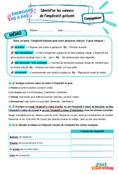 Identifier les valeurs de l’impératif présent – 5ème – Exercices Pas à Pas - Cycle 4 - PDF à imprimer