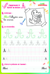 Maîtriser les lettres majuscules en cursive - CP - CE1 - Entraînement à l'écriture - PDF à imprimer