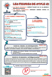 Les figures de style (2) - 3ème - memo brevet étude de la langue - PDF à imprimer