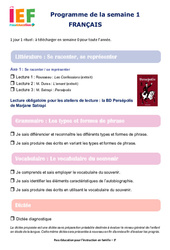 Semaine 1 – école à la maison IEF : 3ème en libre téléchargement