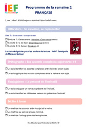 Semaine 2 – école à la maison IEF : 3ème