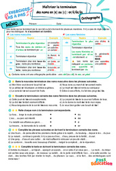 Maîtriser la terminaison des noms en [e] ou [Ɛ] : er/é/ée/ès – 6ème – Exercices Pas à Pas - Cycle 3 - PDF à imprimer