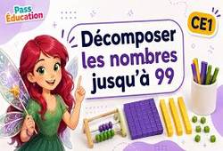 Décomposer les nombres de 0 à 99 au Ce1 - Vidéo pédagogique - Cycle 2