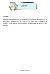 Dictée n°4 - 3ème - Brevet des collèges - Cycle 4 - PDF à imprimer
