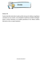 Dictée n°8 - 3ème - Brevet des collèges - Cycle 4 - PDF à imprimer