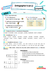 Son [j] : orthographier – CE2 – Exercices Pas à Pas - Cycle 2 - PDF à imprimer
