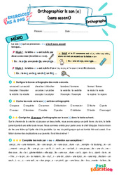 Son [ɛ] : orthographier (sans accent) – CE2 – Exercices Pas à Pas - Cycle 2 - PDF à imprimer