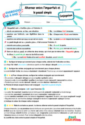 Alterner entre l’imparfait et le passé simple – CM2 – Exercices Pas à Pas - Cycle 3 - PDF à imprimer