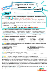 Conjuguer un verbe du deuxième groupe au passé simple – CM2 – Exercices Pas à Pas - Cycle 3 - PDF à imprimer