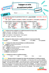 Conditionnel présent : conjuguer un verbe – CM2 – Exercices Pas à Pas - Cycle 3 - PDF à imprimer