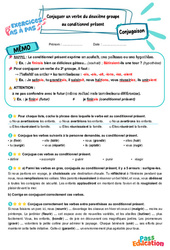 Conditionnel présent : Conjuguer un verbe du deuxième groupe – CM2 – Exercices Pas à Pas - Cycle 3 - PDF à imprimer