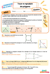 Tracer et reproduire des polygones – CM2 – Exercices Pas à Pas - Cycle 3 - PDF à imprimer