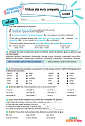Utiliser des mots composés – 6ème – Exercices Pas à Pas - Cycle 3 - PDF à imprimer