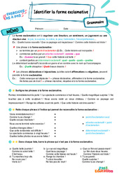 Identifier la forme exclamative – 5ème – Exercices Pas à Pas - Cycle 4 - PDF à imprimer
