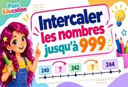 Encadrer, intercaler et placer sur une droite numérique les nombres de 0 à 999 – Vidéo pédagogique pour le ce2 - Cycle 2