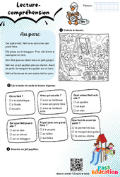 Au parc - CP - Lecture/Compréhension - Niveau 1 - PDF à imprimer