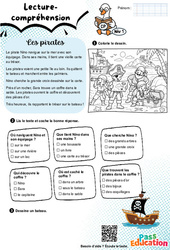 Les pirates - CP - Lecture/Compréhension - Niveau 1 - PDF à imprimer