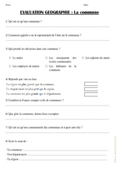 Commune - Ce2 - Evaluation - PDF à imprimer