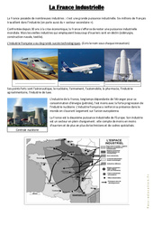 La France industrielle - Cm1 cm2 - Exercices - PDF à imprimer