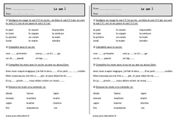 Le son  [ɛ̃] -  Ce1 - Exercices  - im ou aim ou ain ou (i)en - PDF à imprimer
