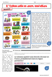 Education aux médias - Cm1 - Cm2 - Exercices - PDF à imprimer