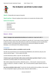 Services et acteurs urbains - Ce1 - Fiche de préparation - PDF à imprimer