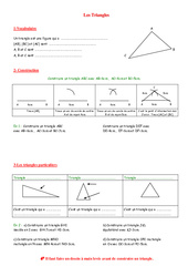 Triangles - 5ème – Géométrie – Exercices – Contrôle – Mathématiques – Collège - PDF à imprimer