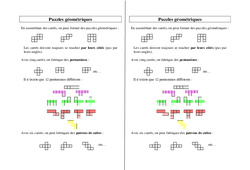 Puzzles géométriques - Ce2 Cm1 Cm2 – Géométrie – Cycle 3 - PDF à imprimer