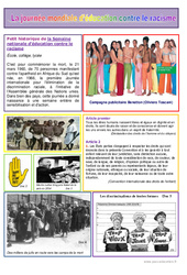 Journée mondiale contre le racisme - Ce2 - Cm1 - Cm2 - Instruction civique - Cycle 3