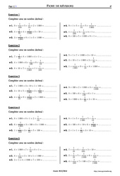 Décomposition de décimaux - 6ème - Exercices corrigés - Mathématiques - Collège - Soutien scolaire - PDF à imprimer