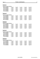Multiples de 2, 3, 5, 9, 10 - 6ème - Exercices corrigés - Mathématiques  - Collège - Soutien scolaire - PDF à imprimer