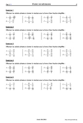 Produits de fractions - 5ème – Exercices corrigés – Mathématiques – Collège – Soutien scolaire