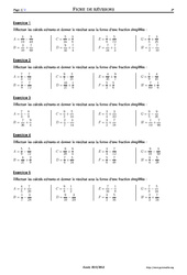 Sommes de fractions - 5ème – Exercices corrigés – Mathématiques – Collège – Soutien scolaire