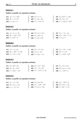 Exercice Bases du calcul littéral - 4ème – Exercices corrigés – Mathématiques – Collège – Soutien scolaire - PDF à imprimer