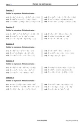 Réduire des expressions littérales - 4ème – Exercices corrigés – Mathématiques – Collège – Soutien scolaire - PDF à imprimer