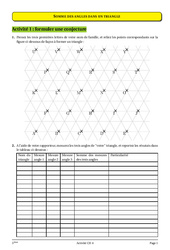 Triangles – 5ème – Cours – Exercices – Géométrie – Collège – Mathématiques - PDF à imprimer