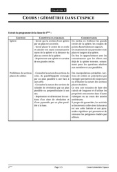 Dans l’espace – 3ème – Géométrie – Cours – Exercices – Collège – Mathématiques - PDF à imprimer