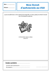 Fichier d'autonomie - Ce2 - Cycle 3 - Travail en autonomie en classe - PDF à imprimer