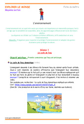 Environnement - Moyenne section - Séances - Fiche de préparation - Séquence - PDF à imprimer