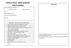Conseil de cyles - Conseil des Maîtres : Relevé de conclusions - Directeurs / Direction d’école - PDF à imprimer