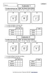 Problèmes de logique - Cp - Ce1 - Exercices corrigés - Mathématiques - Cycle 2 - PDF à imprimer