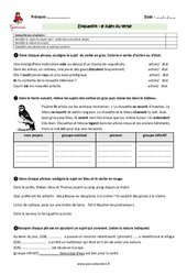Sujet du verbe - Cm1 - Evaluation - Bilan - PDF à imprimer