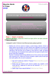 Règles de la classe - CP - Ce1 - Fiche de préparation - PDF à imprimer