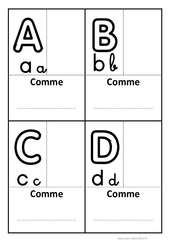 Abécédaire personnalisable 3 écritures - Affichages pour la classe - Maternelle - PS - MS - GS - PDF à imprimer