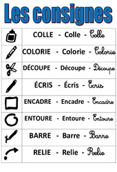 Consignes – Affichages pour la classe – Maternelle – PS – MS – GS - PDF à imprimer