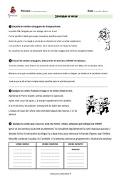 Distinguer le verbe - Cm2 - Exercices