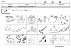 Sons - a - o - Phonologie – Maternelle – Moyenne section – Grande section - Cycle 1 - Cycle 2