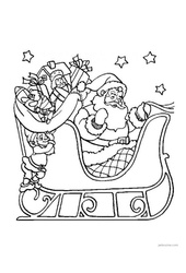 Coloriages – Noël – Maternelle – Petite section – Moyenne section – Cycle 1 - PDF à imprimer