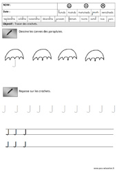 Crochets – Graphisme – Maternelle – Grande section – GS - PDF à imprimer