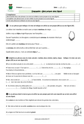 Sens propre - Sens figuré - Cm2 - Evaluation - Bilan - PDF à imprimer